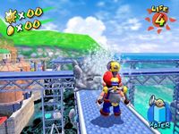 une photo d'Ã©cran de Super Mario Sunshine sur Nintendo Gamecube